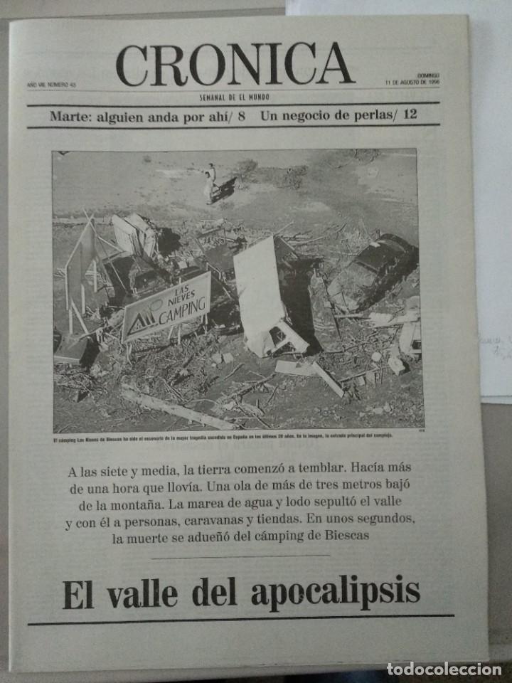 Coleccionismo de revistas y peri&oacute;dicos: CRONICA SEMANAL DE EL MUNDO -11/08/1996