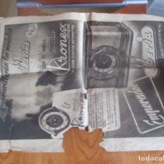Coleccionismo de Revistas y Periódicos: IBERIA RADIO -PROPAGANDA LA VANGAUARDIA 1946 MAL ESTADO
