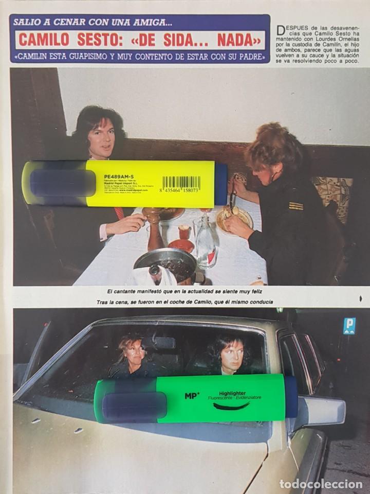 Coleccionismo de revistas y peri&oacute;dicos: Reportaje de Camilo Sesto 20.12.88