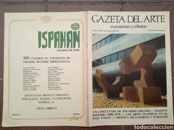 Colecionismo de Revistas e Jornais: REVISTA GAZETA DEL ARTE.