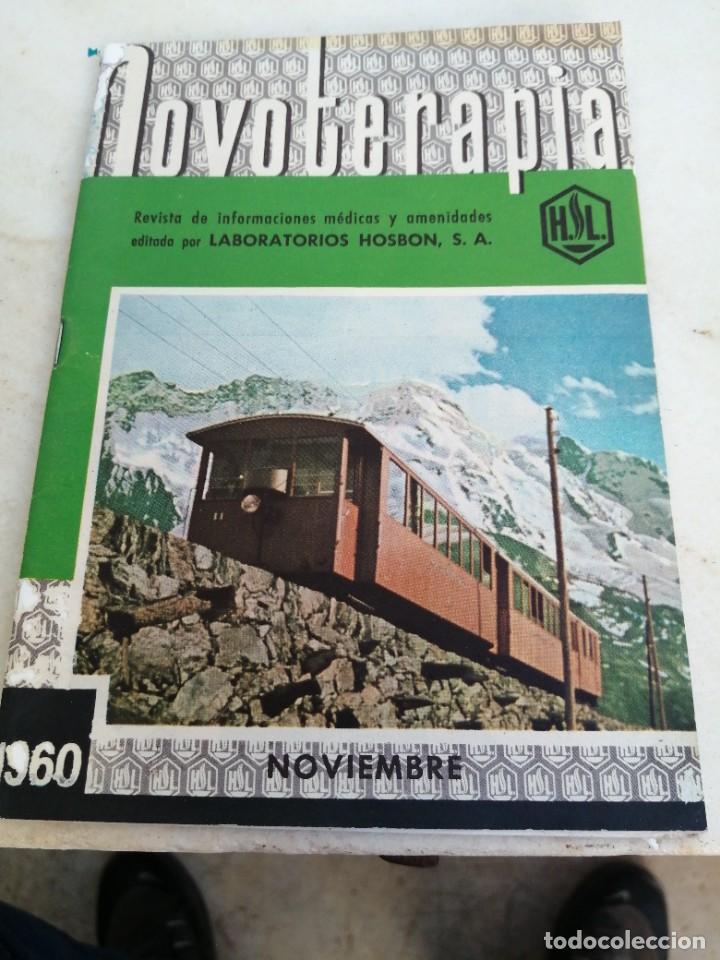 Coleccionismo de Revistas y Peri&oacute;dicos: Revista LABORATORIO HOSBON NOVOTERAPIA medicina m&eacute;dico medicamento portada tren ferrocarril Wallis
