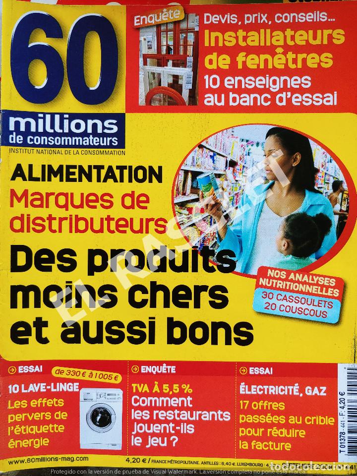 Sammeln von Zeitschriften und Zeitungen: REVISTA EDITADA EN FRANC&Eacute;S : 60 MILLIONS DE CONSOMMATEURS - N&ordm; 44 SEPBRE. 2009
