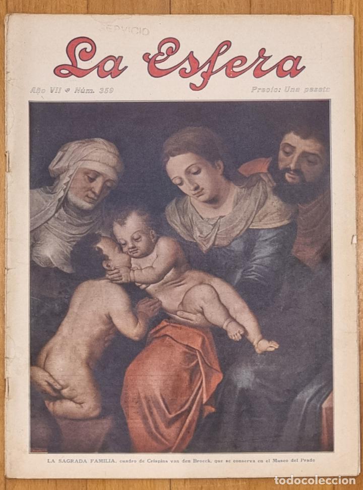 Coleccionismo de Revistas y Peri&oacute;dicos: LA ESFERA N. 359, NOVIEMBRE 1920 ILUSTRACION MUNDIAL. LA SAGRADA FAMILIA, CUADRO DE CRISPINS VAN DEN
