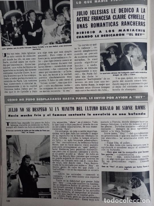 Coleccionismo de Revistas y Peri&oacute;dicos: JULIO IGLESIAS EN PARIS CLAYRE CIRIELLE