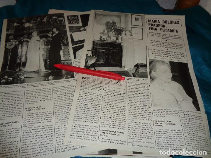 Coleccionismo de Revistas y Peri&oacute;dicos: RECORTE : MARIA DOLORES PRADERA, FINA ESTAMPA. SEMANA, JULIO 1984(#)