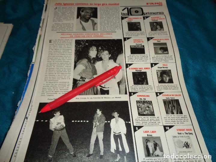 Coleccionismo de Revistas y Peri&oacute;dicos: RECORTE : MECANO GANARA 50 MILLONES ESTE VERANO. MASSIEL. JULIO IGLESIAS. SEMANA, JULIO 1984(#)