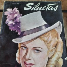 Coleccionismo de Revistas y Periódicos: ANTIGUA REVISTA SILUETAS NOVIEMBRE 1948 .ARTE,CINE, LITERATURA,MODA,PEINADOS,TEATRO, SOCIEDAD