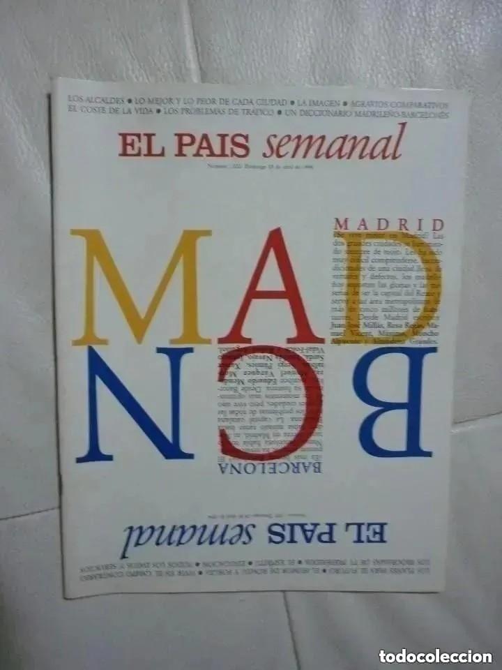 Coleccionismo de Revistas y Peri&oacute;dicos: EL PAIS SEMANAL - Madrid Barcelona - N&ordm; 1022 -1996