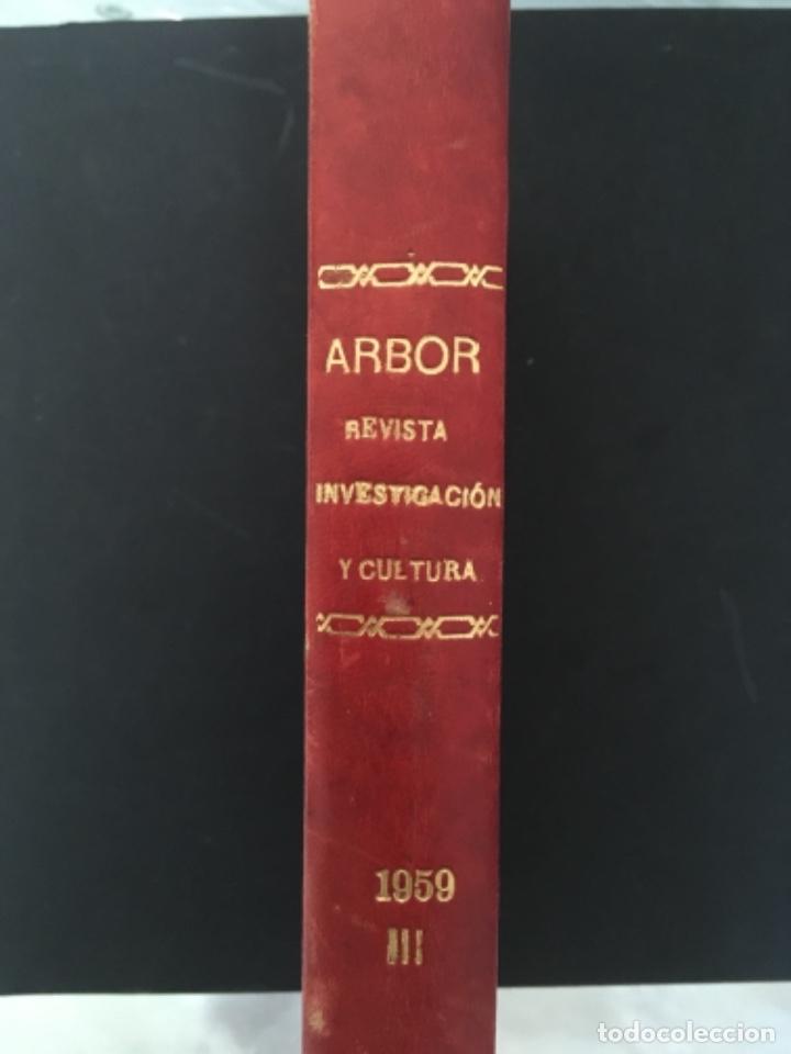 Collezionismo di Riviste e Giornali: REVISTA GENERAL DE INVESTIGACION Y CULTURA ARBOR, NUMEROS 165, 166, 167 Y 168, 1959