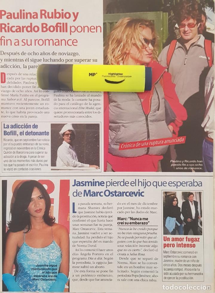 Collectionnisme de Revues et Journaux: Reportaje de Paulina Rubio 25.01.2003