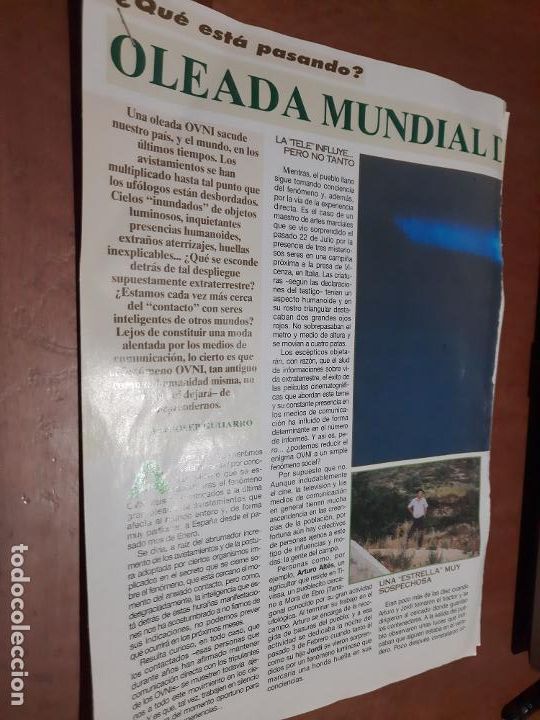 Coleccionismo de Revistas y Peri&oacute;dicos: ALISTAMIENTOS OVNI. 6 P&Aacute;GINAS. ARTICULO EXTRAIDO DE REVISTA. BUEN ESTADO.
