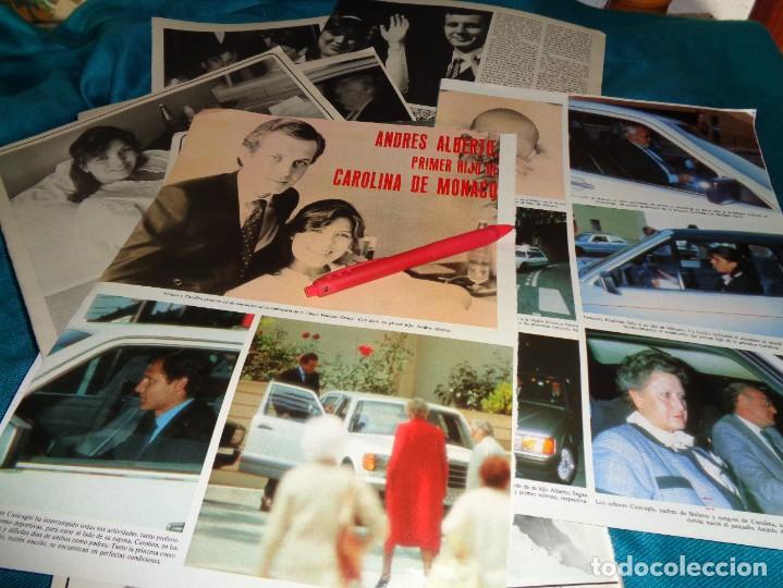 Collectionnisme de Revues et Journaux: RECORTE : NACE EL PRIMER HIJO DE CAROLINA DE MONACO. ( 7 PAG,) SEMANA, JUNIO 1984(#)
