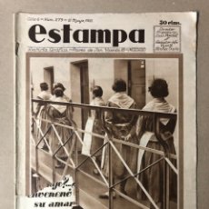 Coleccionismo de Revistas y Periódicos: ESTAMPA N° 279 (1933). REVISTA GRÁFICA; SOCIEDAD, DEPORTE (BOXEO, ATHLETIC MADRILEÑO,…),…
