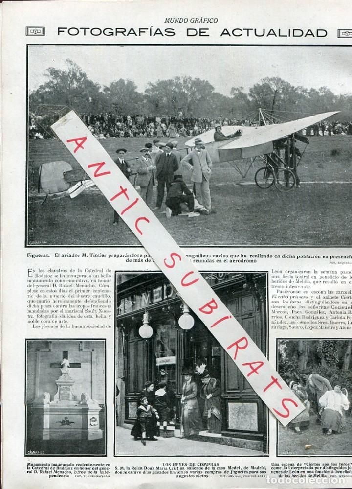Collection Magazines and Newspapers: REVISTA A&Ntilde; 1912 AVIADOR TISSIER EN FIGUERAS TORRELAVEGA TUNA CENTRO FILARMONICO CORDOBA OLIVA PUEBLO