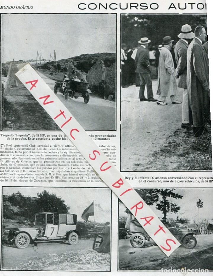 Collezionismo di Riviste e Giornali: REVISTA 1912 CORREDORES CARRERA COCHES CONDE DE LAS ALMENAS CUBERO PE&Ntilde;ALVER ROBADOR DUQUE ZARAGOZA