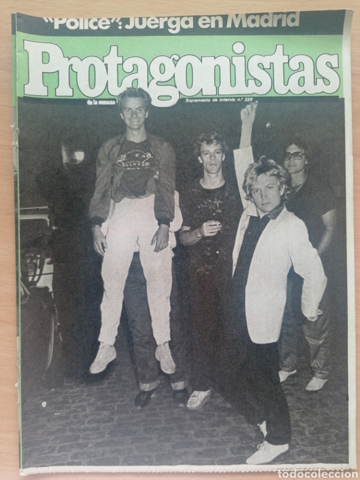 Coleccionismo de Revistas y Peri&oacute;dicos: PROTAGONISTAS DE LA SEMANA N.&ordm; 226 THE POLICE, PAUL MICHAEL GLASER, UGO TOGNAZZI, LA CHUNGA, PENELLA