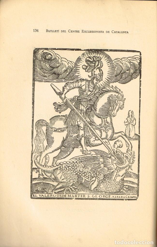 Coleccionismo de Revistas y Peri&oacute;dicos: 1930 BUTLLET&Iacute; DEL CENTRE EXCURSIONISTA DE CATALUNYA N&ordm; 420 XILOGRAF&Iacute;A ST. JORDI F. ABADAL y E. MOYA