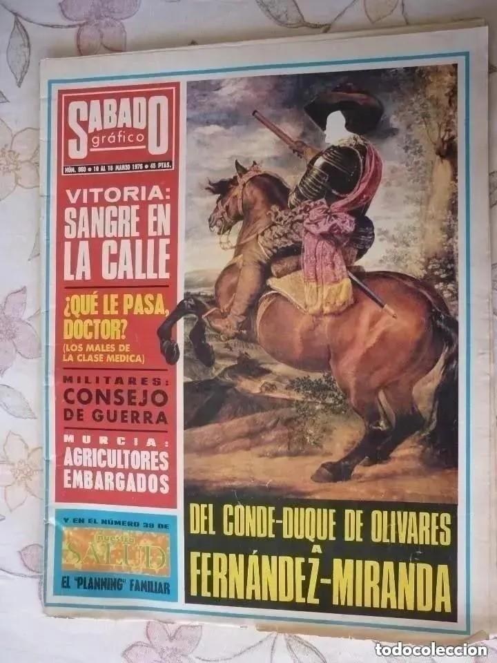 Coleccionismo de revistas y peri&oacute;dicos: Revista s&aacute;bado gr&aacute;fico n&ordm; 980 - 1976