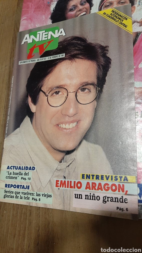Coleccionismo de Revistas y Peri&oacute;dicos: TV ANTENA 557 1991 EMILIO ARAGON/LOLA FLORES/MASSIEL ANTONIO SENILLOSA