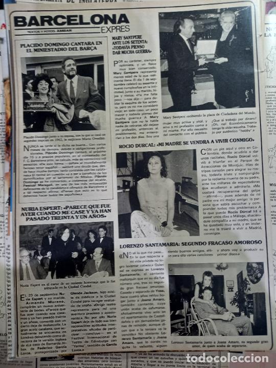 Coleccionismo de Revistas y Peri&oacute;dicos: ROCIO DURCAL LORENZO SANTAMARIA NURIA ESPERT PLACIDO DOMINGO MARY SANTPERE