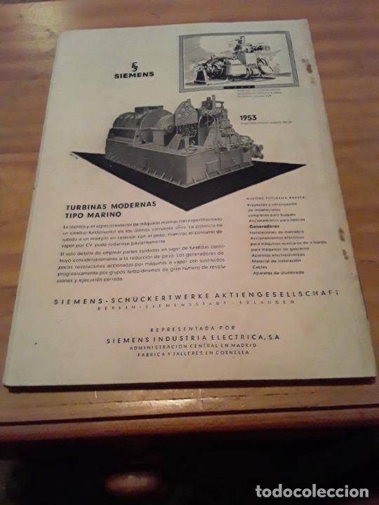 Coleccionismo de Revistas y Periódicos: REVISTA GENERAL DE MARINA.AÑO 1954.TOMO 147.NOVIEMBRE.. - Foto 2 - 294122328