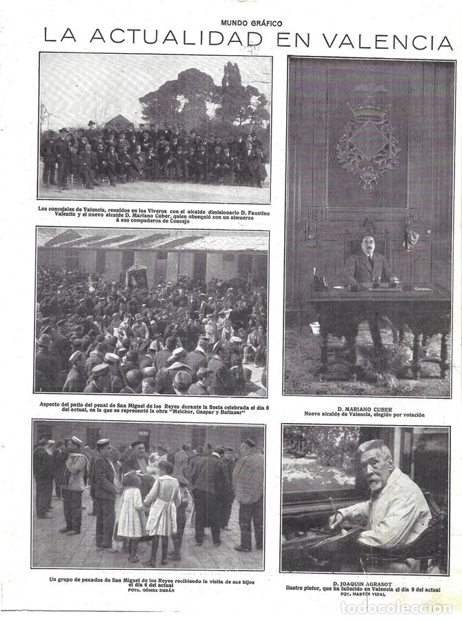 Coleccionismo de Revistas y Peri&oacute;dicos: 1919 HOJA REVISTA VALENCIA PENAL DE SAN MIGUEL DE LOS REYES FIESTA CON LOS HIJOS DE LOS PENADOS