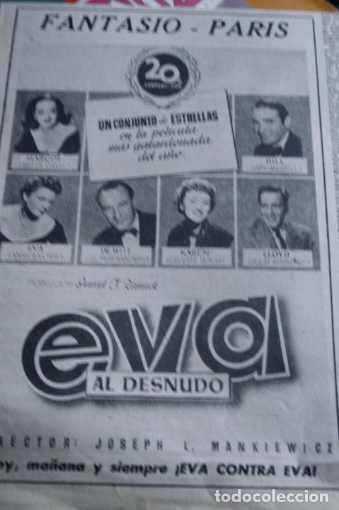 Coleccionismo de revistas y peri&oacute;dicos: RECORTE DE PRENSA ORIGINAL EVA AL DESNUDO MARILYN MONROE