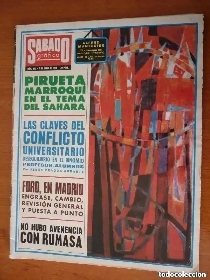 Coleccionismo de revistas y peri&oacute;dicos: S&aacute;bado gr&aacute;fico n&ordm; 940 -1975