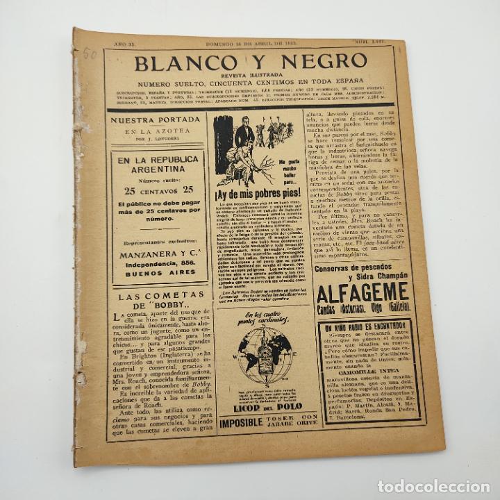 Collection Magazines and Newspapers: BLANCO Y NEGRO. REVISTA ILUSTRADA. N&ordm; 1665. 15 DE ABRIL 1923. LEER. VER FOTOS.
