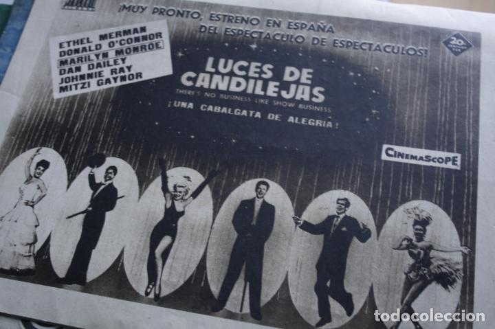 Coleccionismo de revistas y peri&oacute;dicos: RECORTE PRENSA ORIGINAL MARILYN MONROE LUCES DE CANDILEJAS 1959