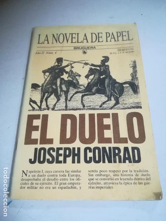 Coleccionismo de Revistas y Peri&oacute;dicos: LA NOVELA DE PAPEL. EL DUELO. JOSEPH CONRAD. A&Ntilde;O II. N&ordm; 4. ED BRUGUERA