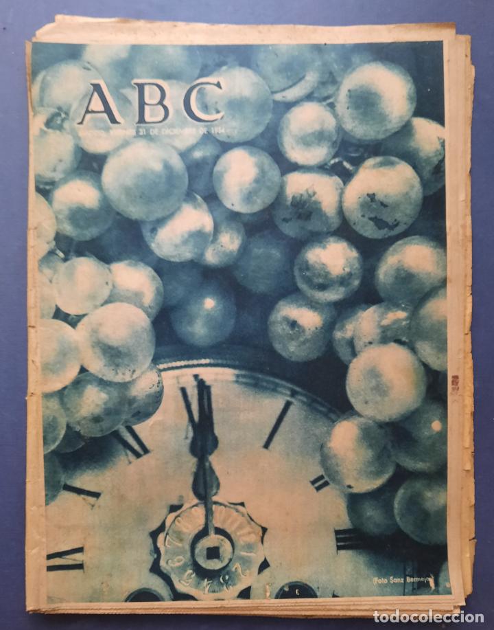 Coleccionismo de Revistas y Peri&oacute;dicos: ABC 31 DICIEMBRE 1954 - FIN DE A&Ntilde;O.