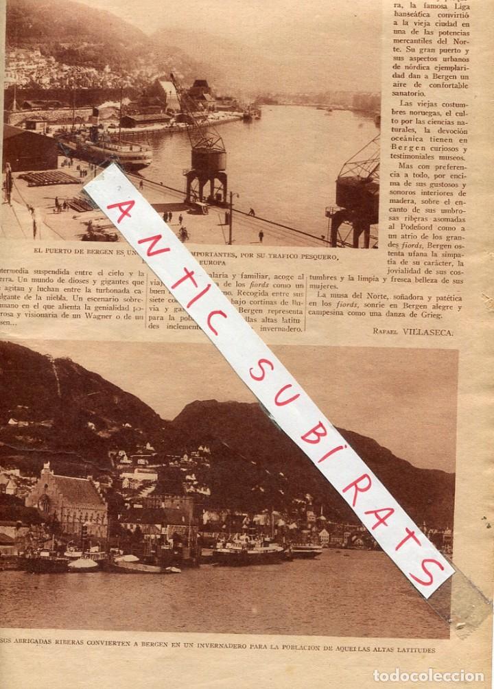 Coleccionismo de Revistas y Peri&oacute;dicos: ABC 1929 BERGEN MEROK FIOROS JERONIMOS MONASTERIO DEL PARRAL MARQUESA DE VILLENA ALVARO ALCALA PINTO