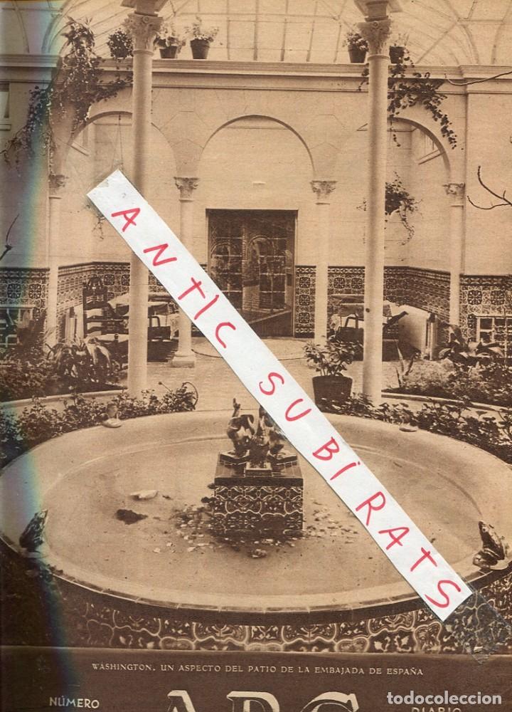 Coleccionismo de Revistas y Peri&oacute;dicos: ABC 1929 EMBAJADA DE ESPA&Ntilde;A EN WASHINGTON ESTADOS UNIDOS CARRETAS DEL ROCIO ESPA&Ntilde;OLES EN CALIFORNIA
