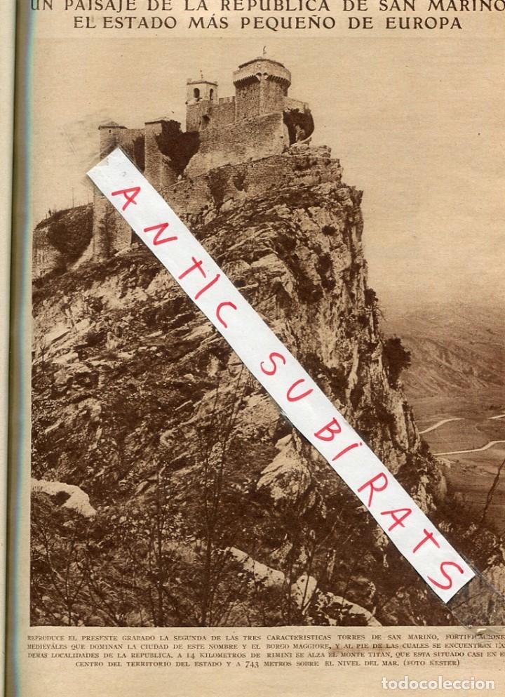 Coleccionismo de Revistas y Peri&oacute;dicos: ABC 1929 EL ESTADO DE SAN MARINO BAILARINA FUTURISTA ESCULTURA FUTURISTA