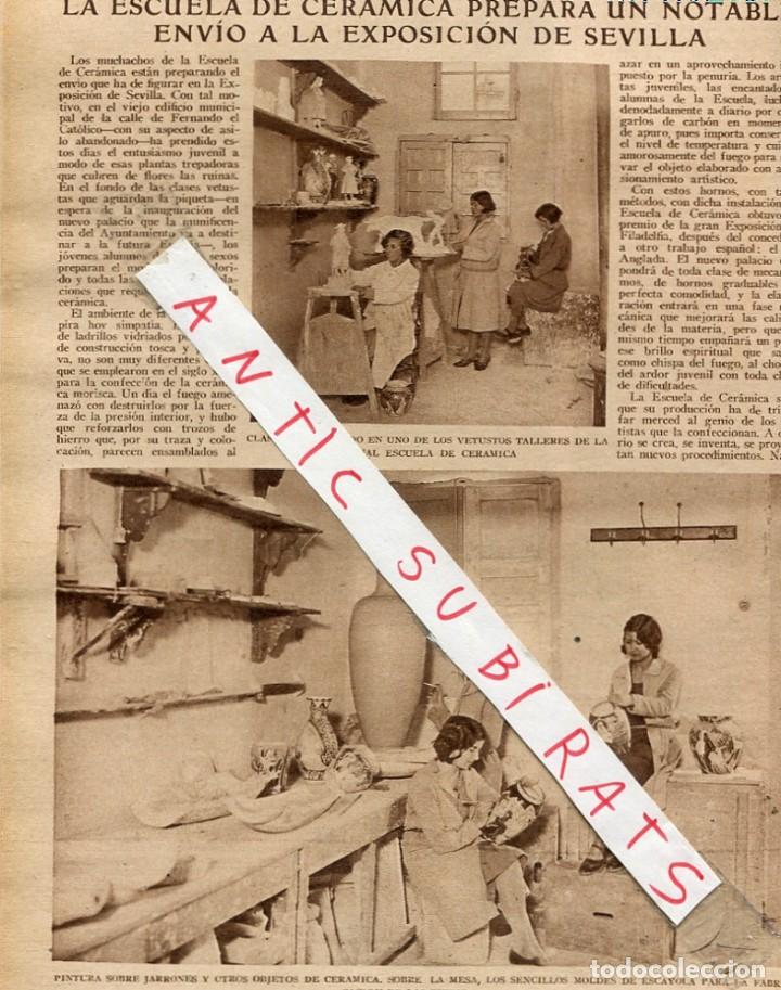 Coleccionismo de Revistas y Peri&oacute;dicos: ABC 1929 ESCUELA DE CERAMICA MOROS Y CRISTIANOS DE ALCOY GUSTAVO ADOLFO BEQUER DENTISTA SACAMUELAS