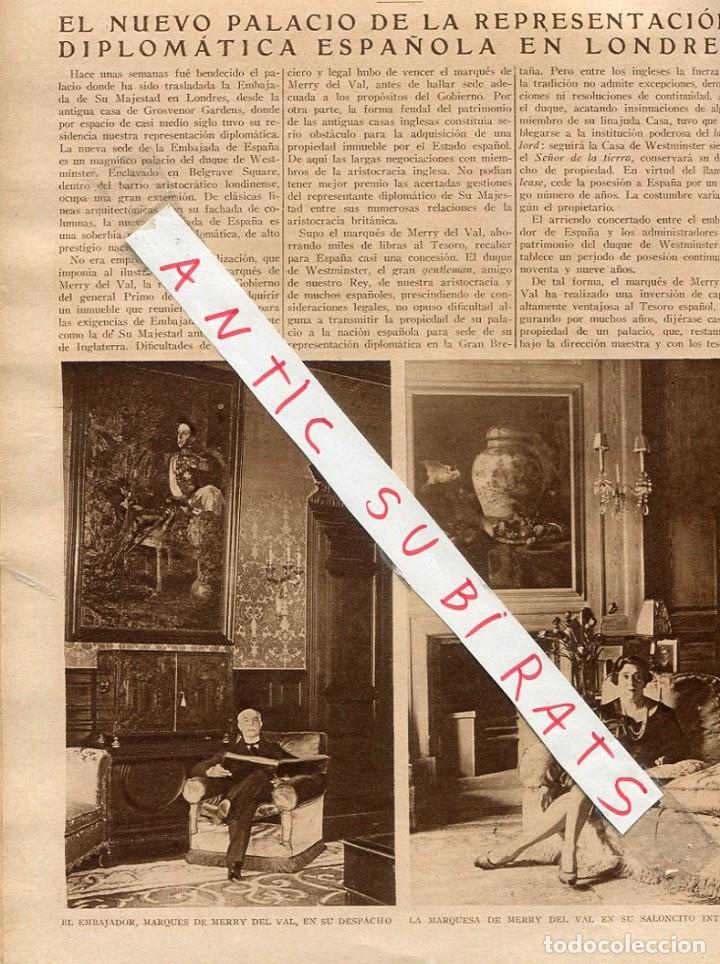 Coleccionismo de Revistas y Peri&oacute;dicos: ABC A&Ntilde;O 1929 PAU EMBAJADA ESPA&Ntilde;A EN LONDRES MARQUES MERRY DEL VAL CUEVA DE LA SIERPE HOZ TRAGAVIVVOS