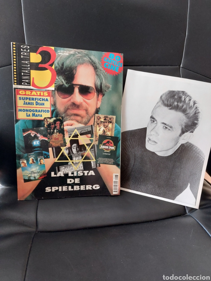Coleccionismo de Revistas y Peri&oacute;dicos: Revista Pantalla 3. Marzo 1994 con superficha James Dean.