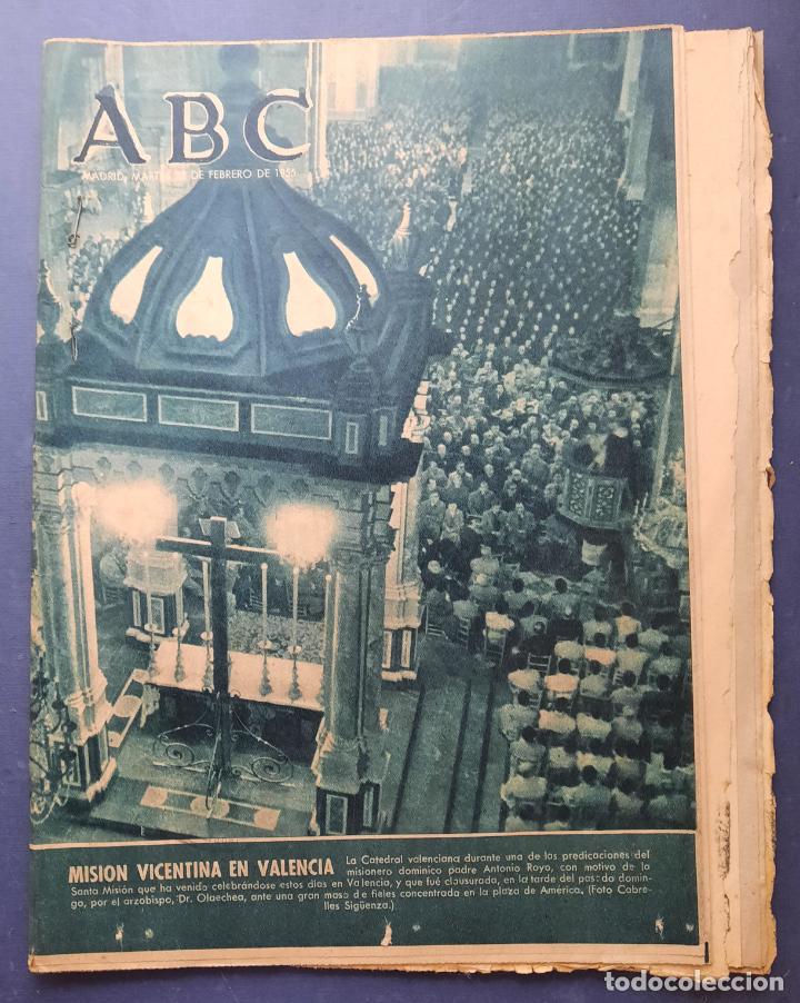 Coleccionismo de Revistas y Peri&oacute;dicos: ABC 22 FEBRERO 1955 - MISI&Oacute;N VICENTINA EN VALENCIA.