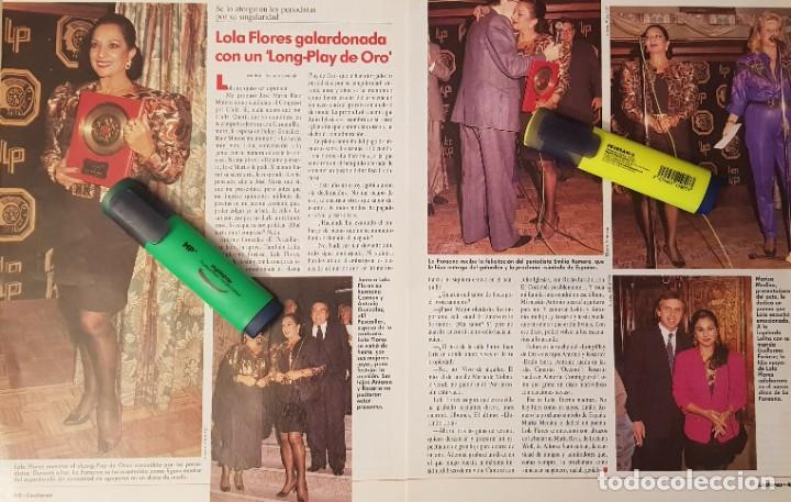 Coleccionismo de revistas y peri&oacute;dicos: Reportaje de Lola Flores 17.11.89