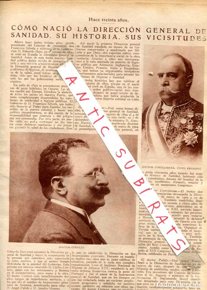 Coleccionismo de Revistas y Peri&oacute;dicos: ABC A&Ntilde; 1929 DIRECCION GENERAL DE SANIDAD PUBLICA UNIVERSAL PUERTA ROMANICA DE PUEBLO COLINAS BURGOS