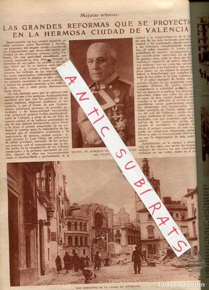 Coleccionismo de Revistas y Peri&oacute;dicos: ABC A&Ntilde;O 1929 URBANISMO MODERNO EN VALENCIA DERRIBOS NAVELOS SAN FRANCISCO JATIVA RIBERA CASTELAR