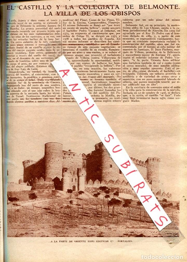 Coleccionismo de Revistas y Peri&oacute;dicos: ABC A&Ntilde;O 1929 CASTILLO COLEGIATA DE BELMONTE CHIPIONA SANTUARIO REGLA SANATORIO MARITIMO SANTA CLARA