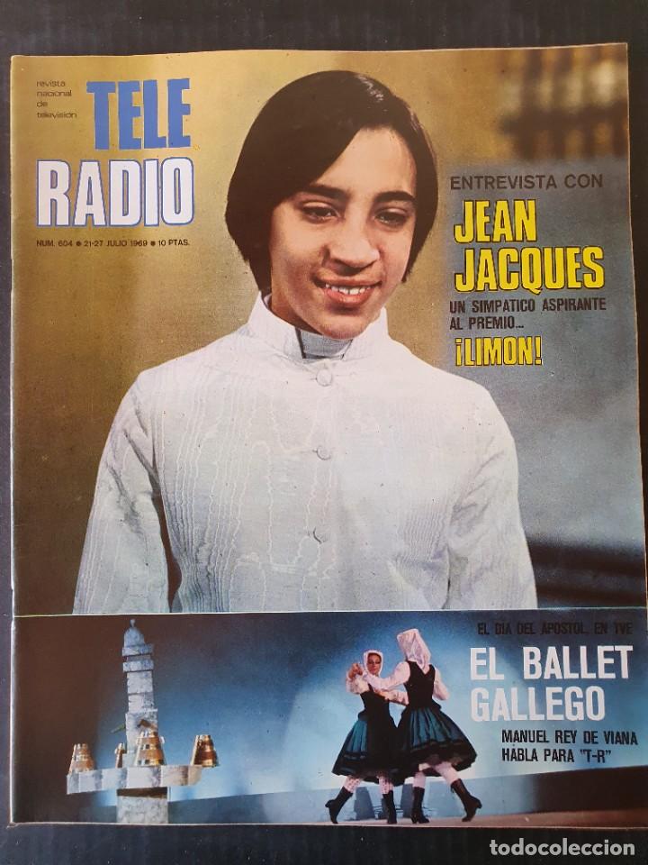 Coleccionismo de revistas y peri&oacute;dicos: TELE RADIO N&ordm; 604 - 1969 - JEAN JACQUES SANDIE SHAW LOLA FLORES