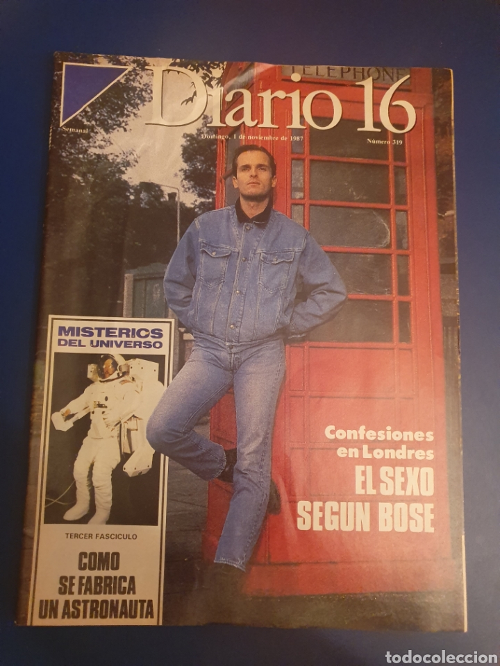 Coleccionismo de Revistas y Peri&oacute;dicos: REVISTA DIARIO 16 N&Uacute;MERO 319 A&Ntilde;O 1987 MIGUEL BOS&Eacute;