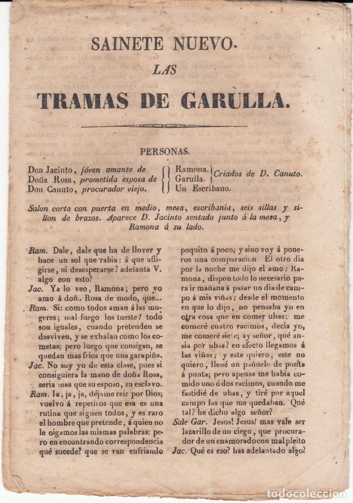 Coleccionismo de Revistas y Peri&oacute;dicos: LAS TRAMAS DE GARULLA EDITADO EN IMPRENTA F. VALL&Eacute;S - BARCELONA -1852