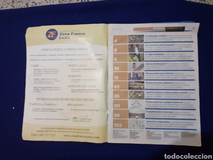 Collection Magazines and Newspapers: CADIZ100X100, SUPLEMENTO ESPECIAL CENTENARIO DEL CADIZ C.F.
