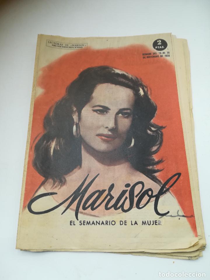 Collection Magazines and Newspapers: MARISOL. EL SEMANARIO DE LA MUJER. N&ordm; 147. DEL 19/11 AL 25/11 DE 1956. PORTADA M&ordf; PILAR MORENO