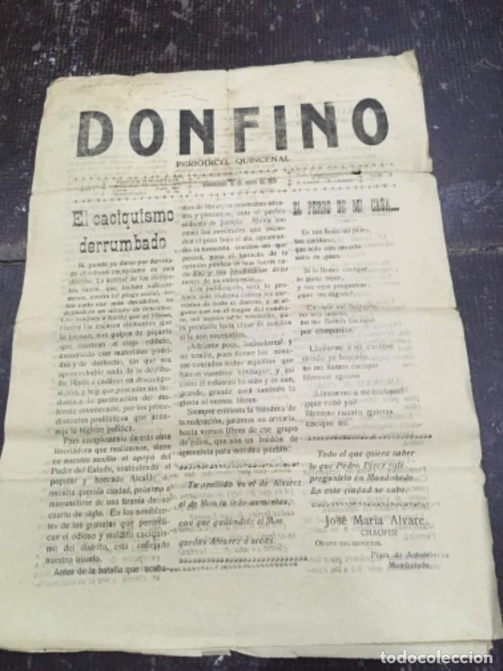 Sammeln von Zeitschriften und Zeitungen: Don Fino. Peri&oacute;dico semanal. Num. 2 Mondo&ntilde;edo 15 enero 1920