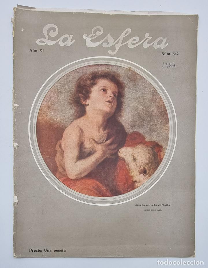 Collezionismo di Riviste e Giornali: REVISTA LA ESFERA. NUM, 542. SAN JUAN, CUADRO DE MURILLO. MADRID, 24 MAYO 1924.
